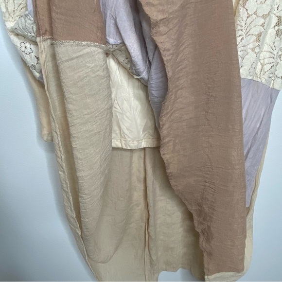 Anthropologie Ryu Bohemian Color Block Tiered Lace Maxi Skirt - Picture 8 of 11